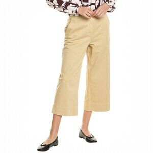 Marimekko Dalla Wide Leg Crop Pants Size 40 Organic Cotton Twill Unikko Flower